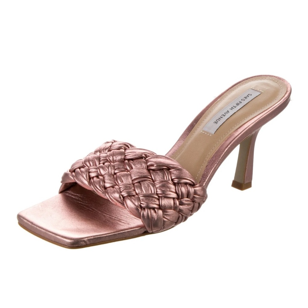 Saks Fifth Avenue
Leather Braided Accents Slides Sz 10M